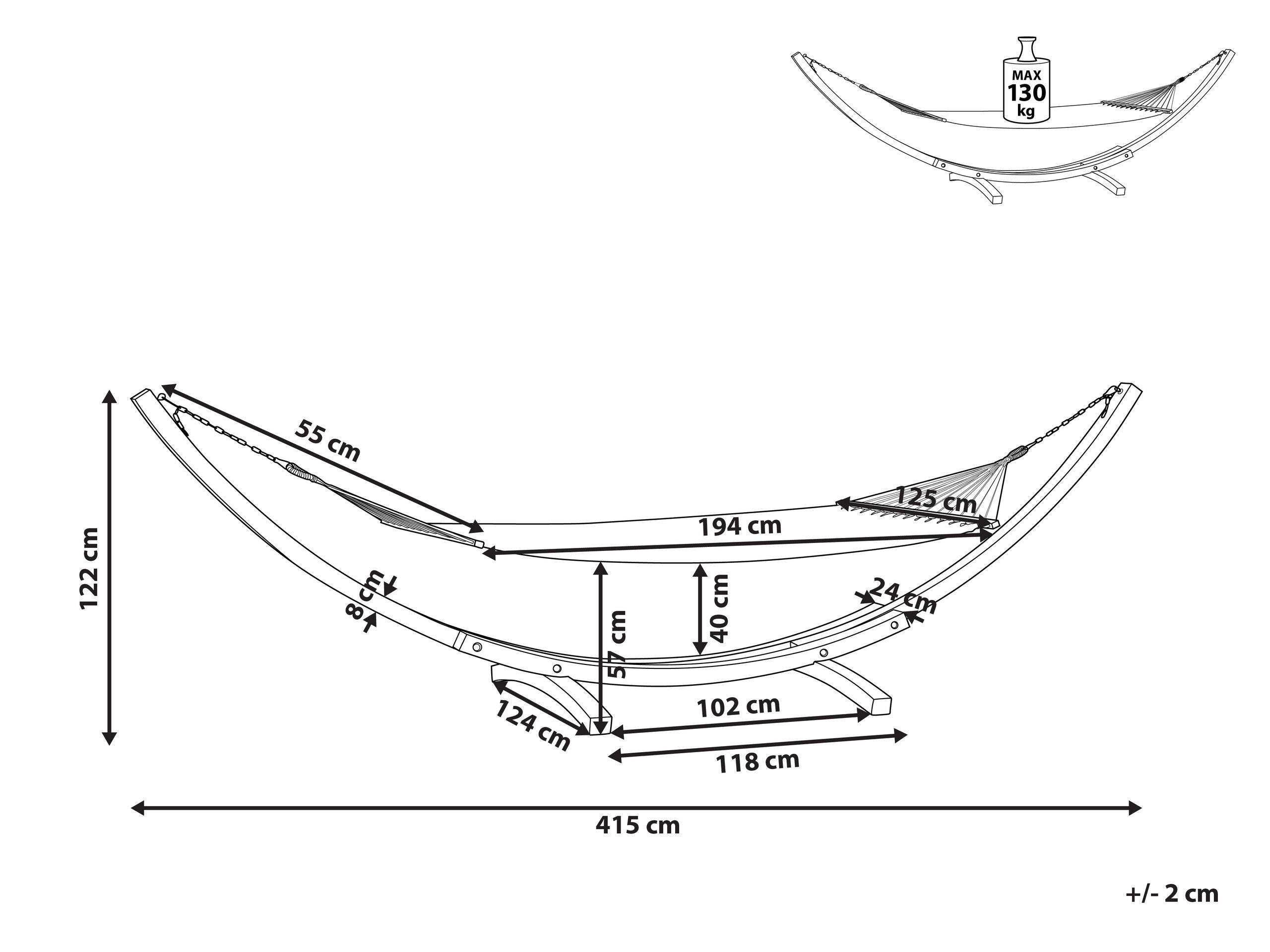 Beliani Amaca en Legno di larice Scandinavo TREVISO  