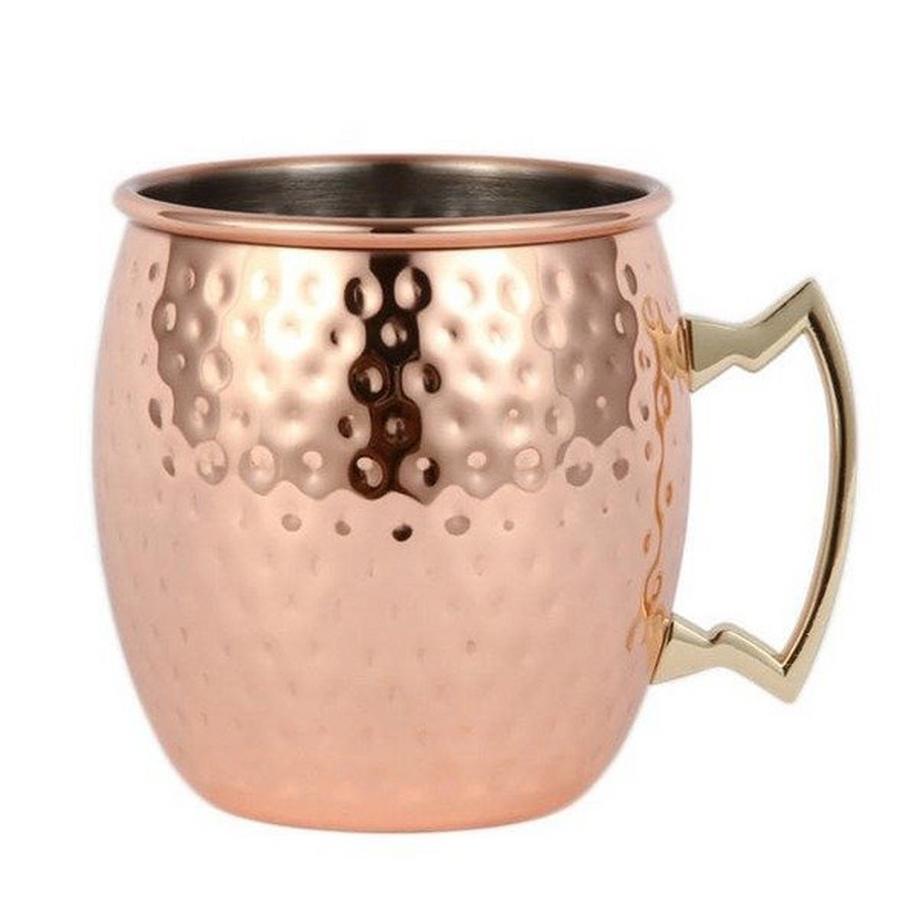 Gobelet Couleur Cuivre en Acier Inoxydable - Martelé