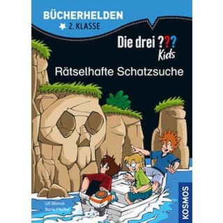 Die drei ??? Kids, Bücherhelden 2. Klasse, Rätselhafte Schatzsuche Blanck, Ulf; Pfeiffer, Boris; Kampmann, Stefani (Illustrationen) Copertina rigida 