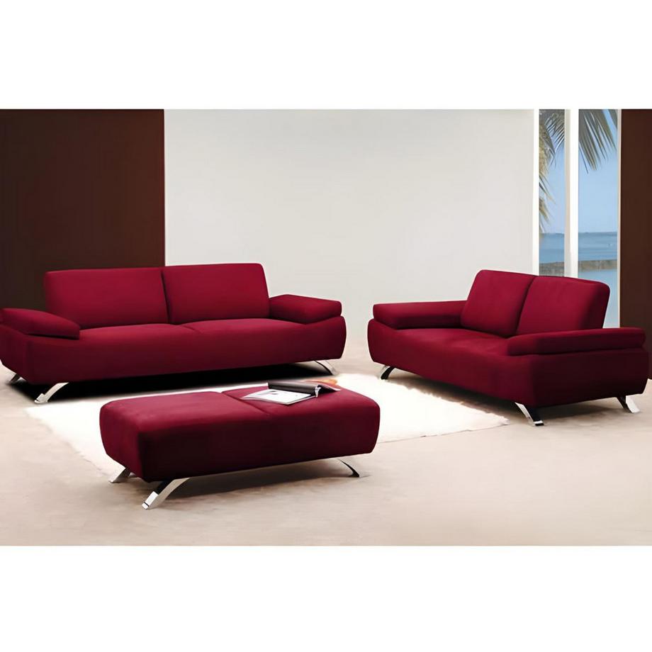 Vente-unique Canapé 3 places en microfibre POLKA  