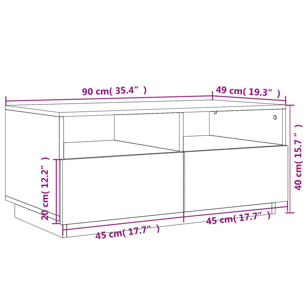 VidaXL Table basse bois d'ingénierie  