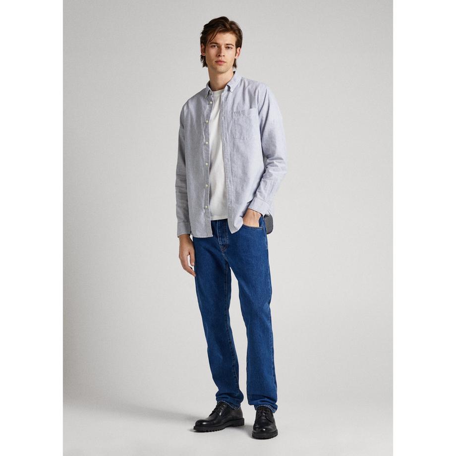 Pepe Jeans London Cosby Camicia Slim Fit a Maniche Lunghe a Righe  
