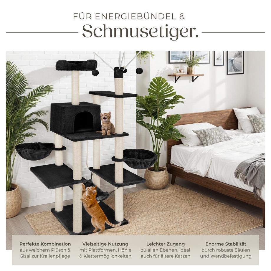 Tectake  Albero tiragraffi  Lilou 165 cm 