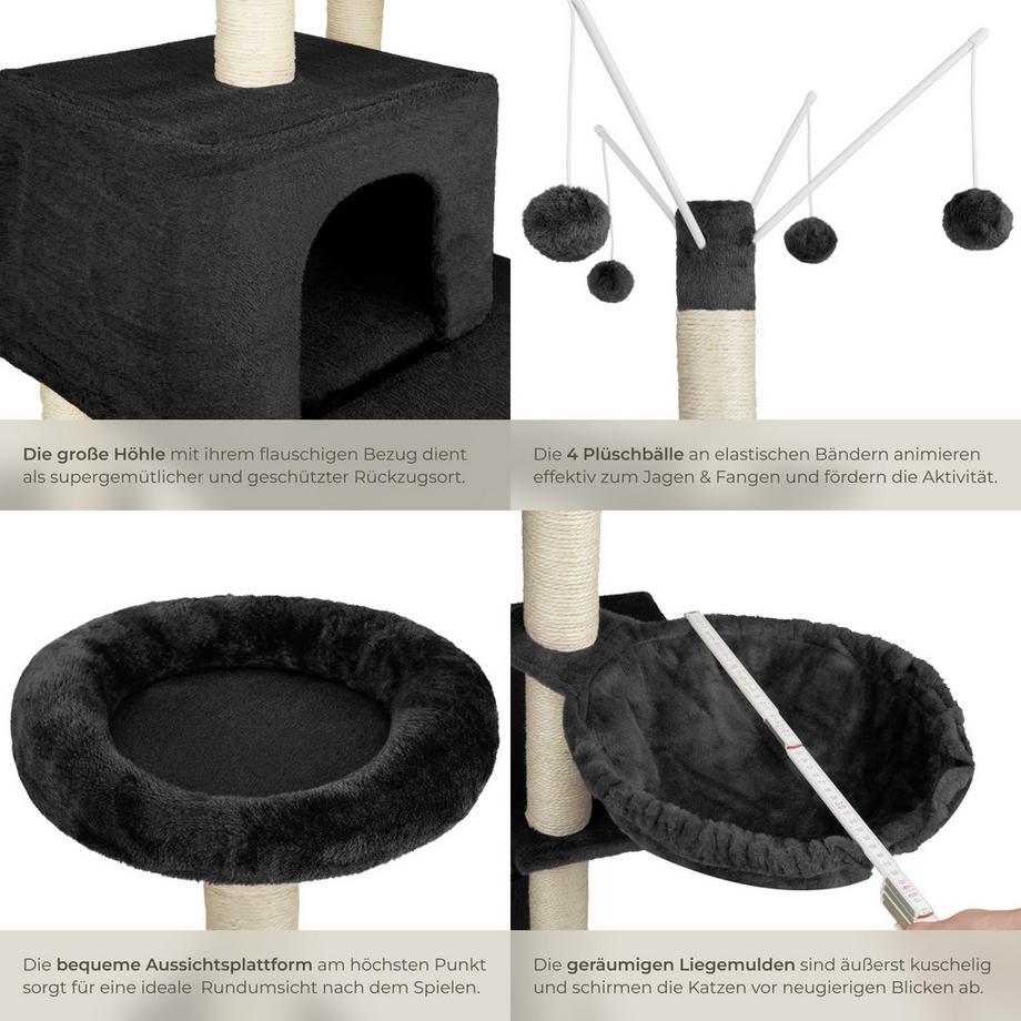 Tectake  Albero tiragraffi  Lilou 165 cm 