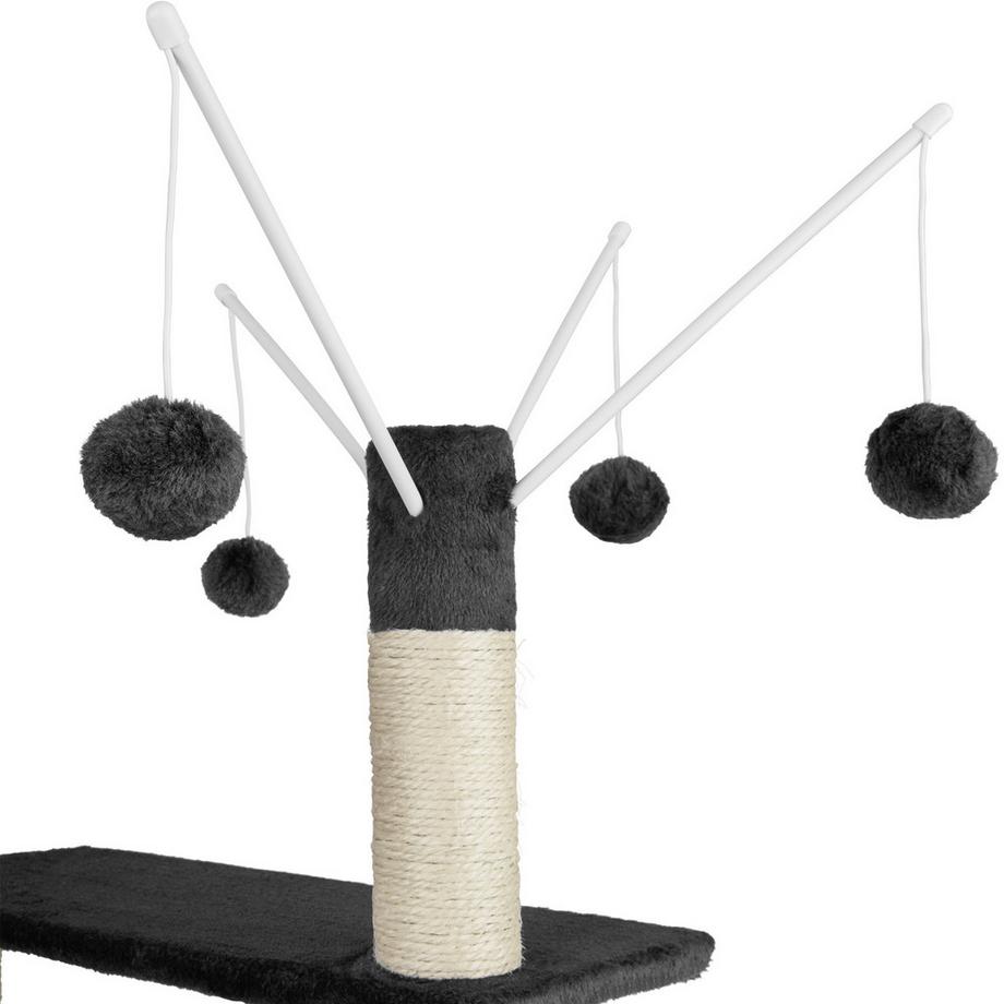 Tectake  Arbre à chat LILOU 165 cm avec griffoir et plateforme d'escalade 
