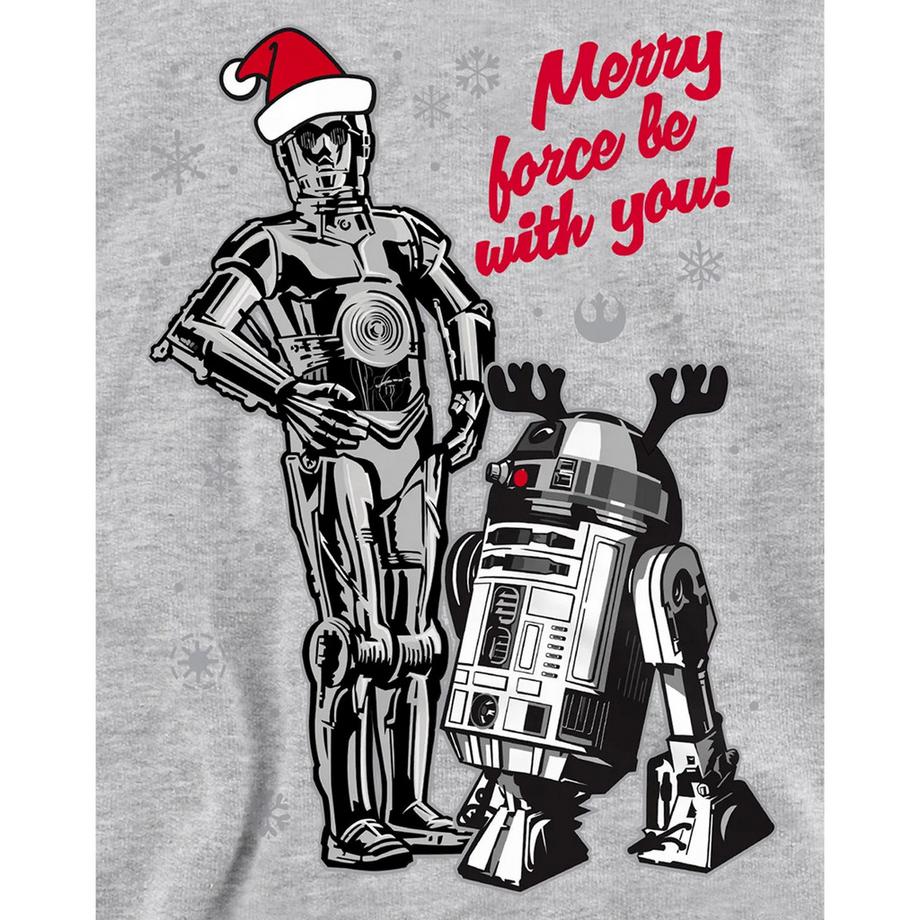 STAR WARS  Merry Christmas Droids Felpa Con Cappuccio 
