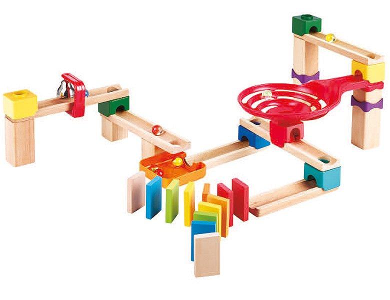 Image of Zweispurige Murmelbahn Mit Domino Unisex ONE SIZE