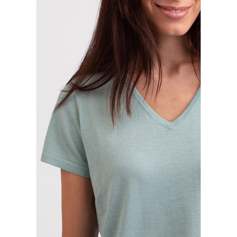 CASH-MERE.CH T-Shirt Manches Courtes Col V  