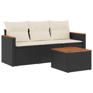 VidaXL set divano da giardino Polirattan  