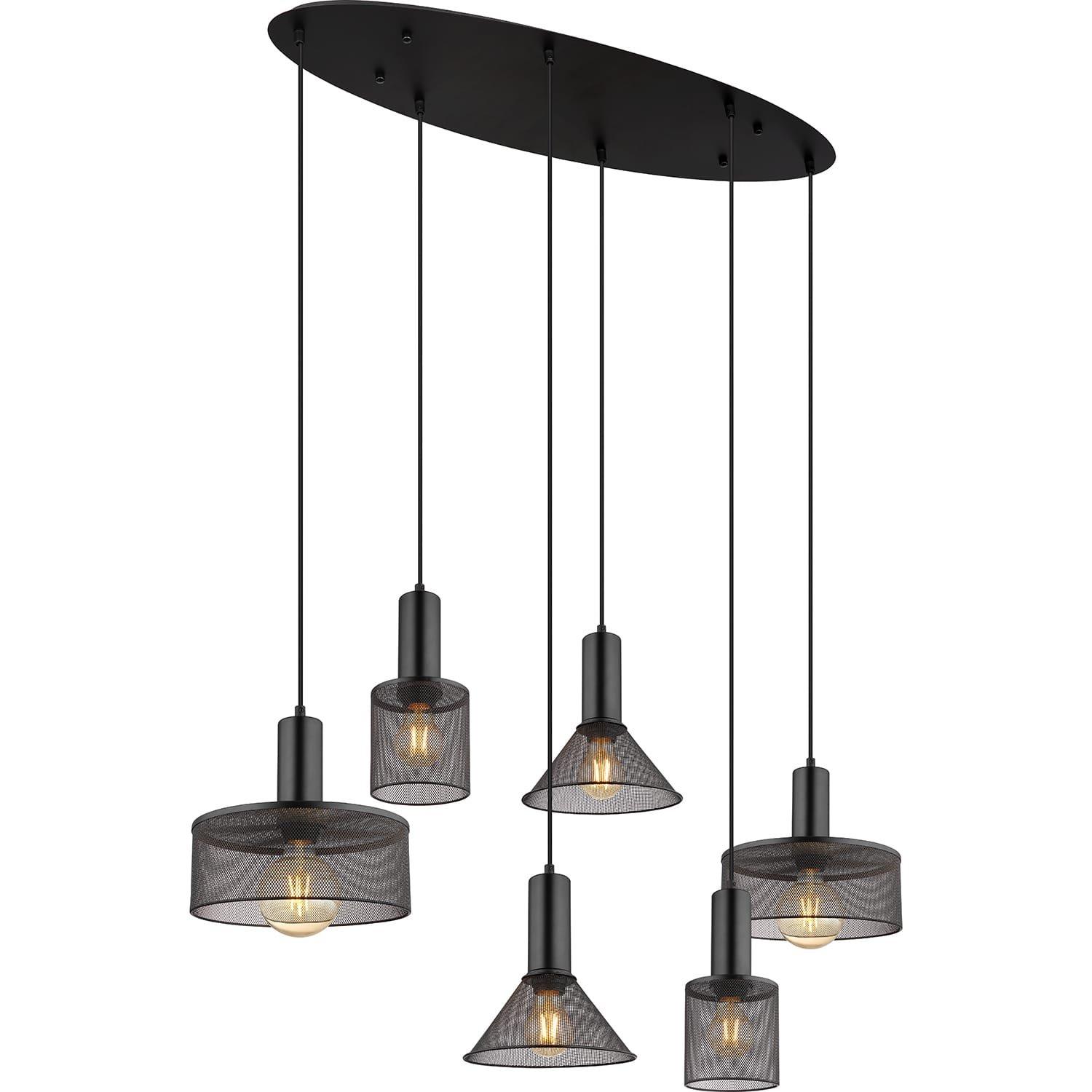 Image of Hängeleuchte Jedd Metall matt 6xE27 Hängeleuchte Jedd Metall matt 6xE27