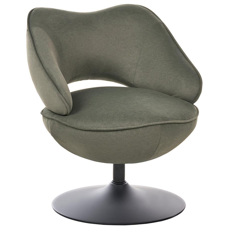 Fauteuil pivotant en Velours Rétro SANDET
