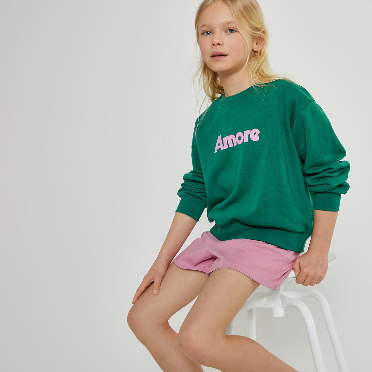 La Redoute Collections  Rundhals-Sweatshirt mit Schriftzug Amore 