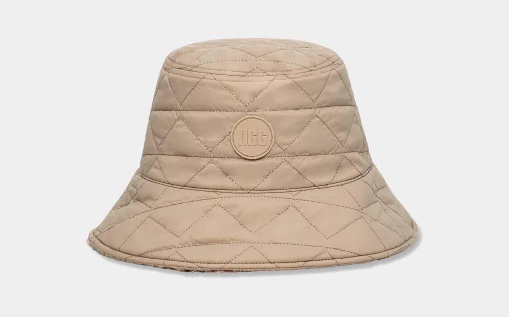Image of W Reversible Am Bucket Hat-sm Damen Beige S/M