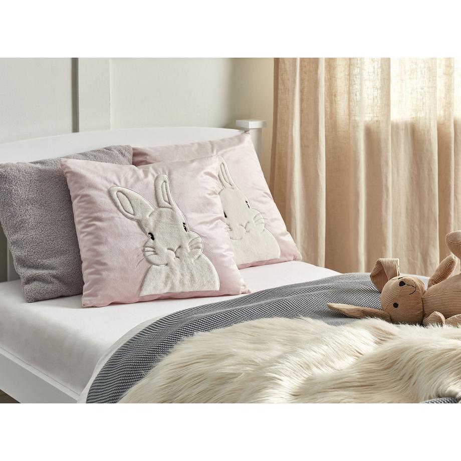 Beliani Lot de 2 coussins décoratifs en Velours  IBERIS  