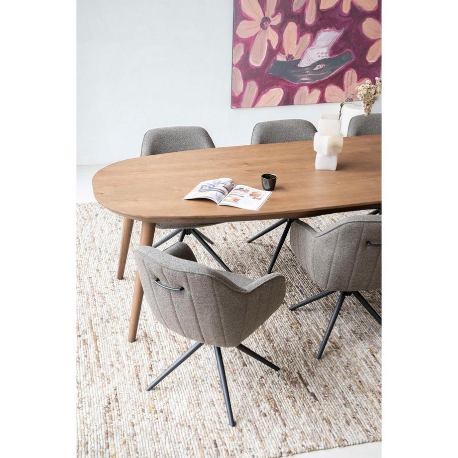 mutoni Table de salle à manger Elijah marron 260x100  