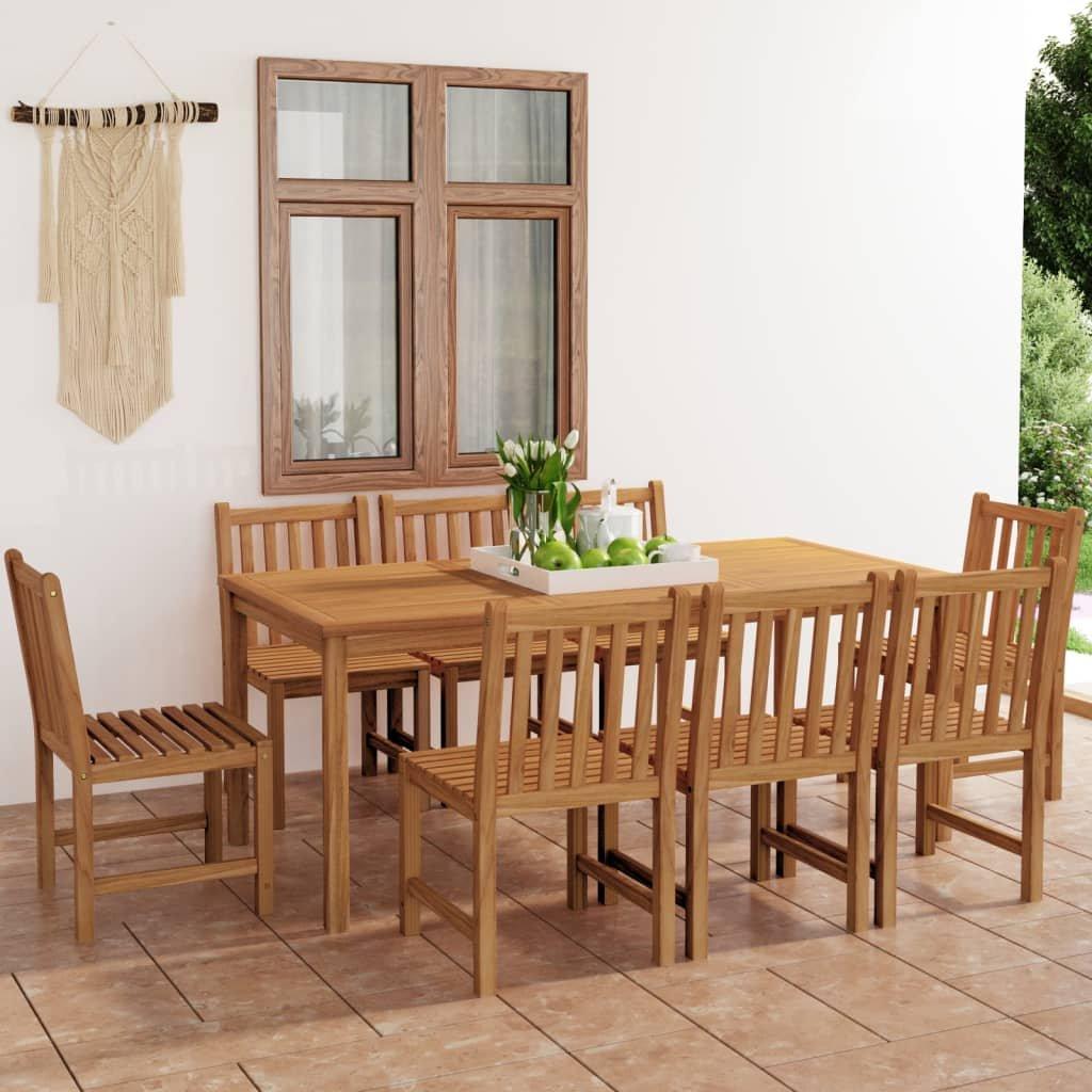 VidaXL set da pranzo da giardino Legno  