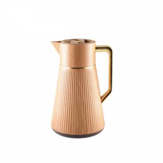 Aulica CAFETIERE BOIS AVEC ANSE DOREE 1L  