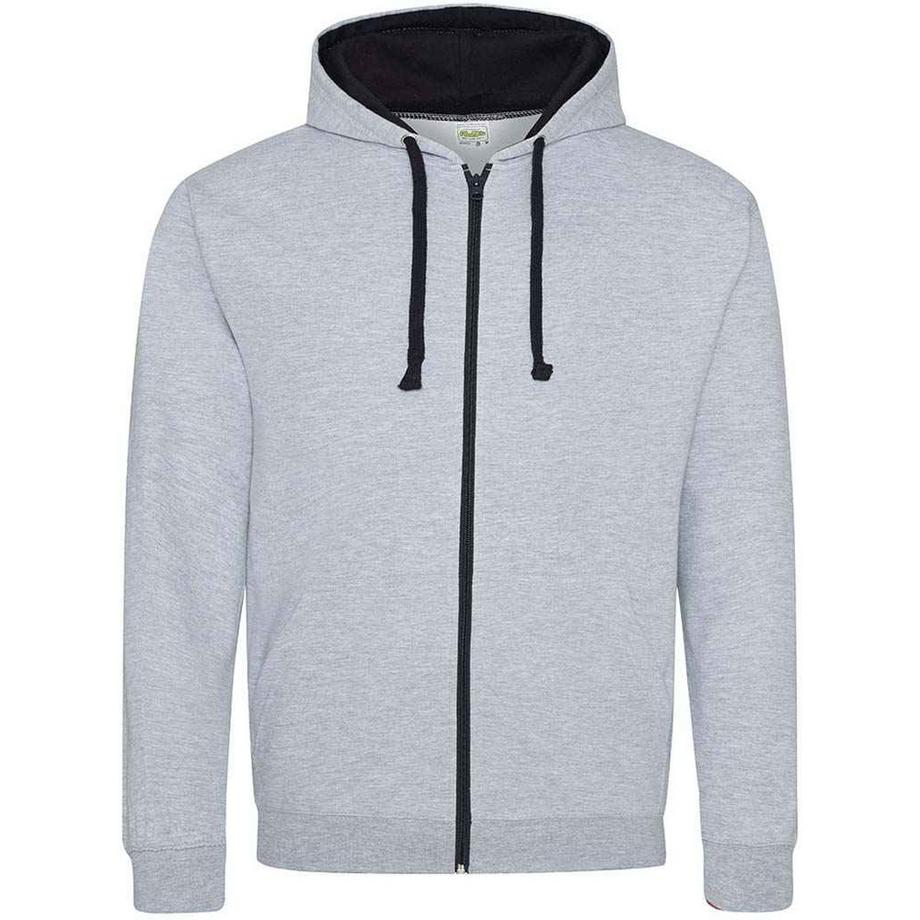 Varsity Hoodie mit durchgehendem Reißverschluss