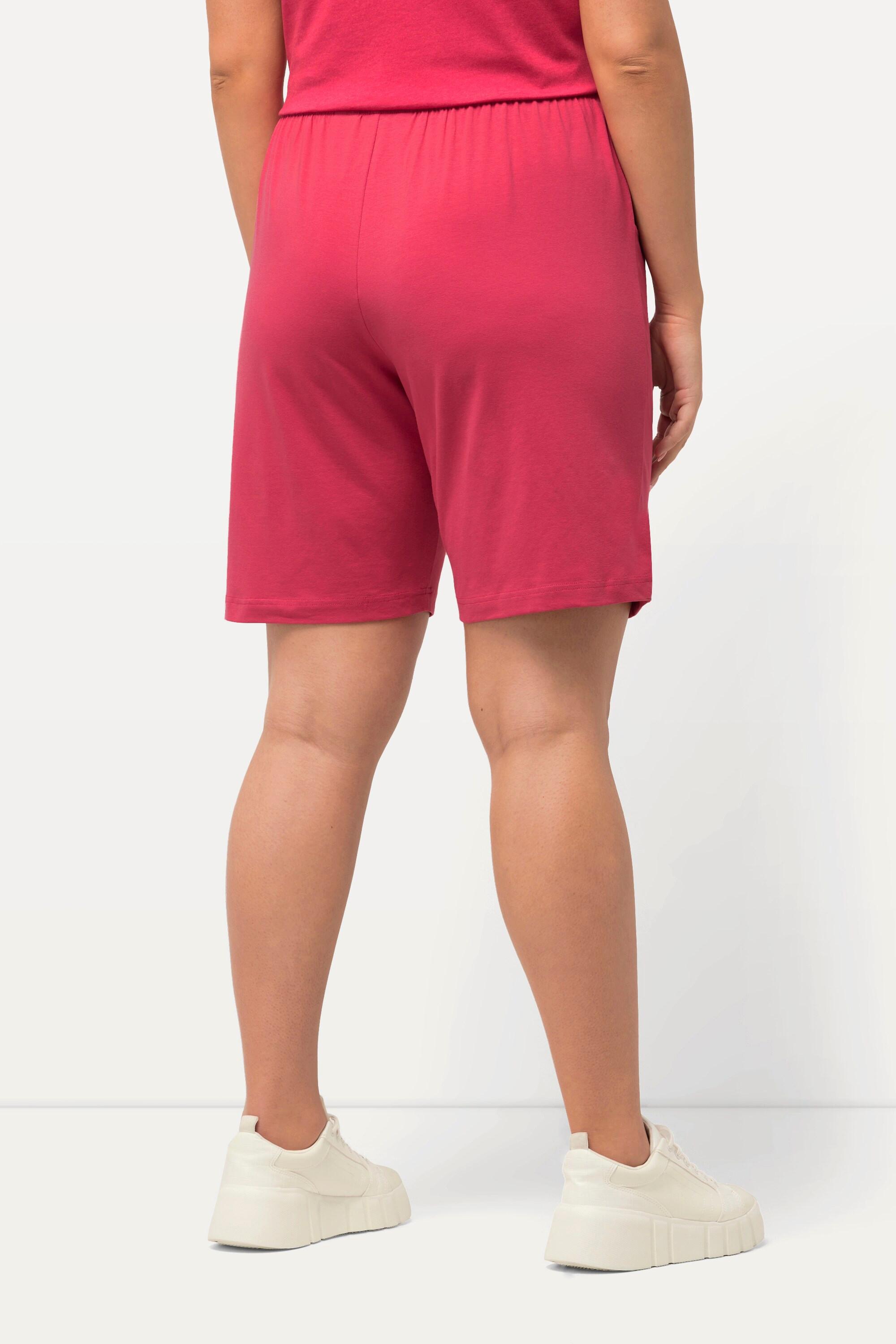 Ulla Popken  Shorts di jersey con tasche e cintura elastica 