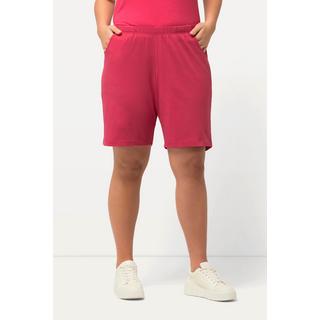 Ulla Popken  Shorts di jersey con tasche e cintura elastica 