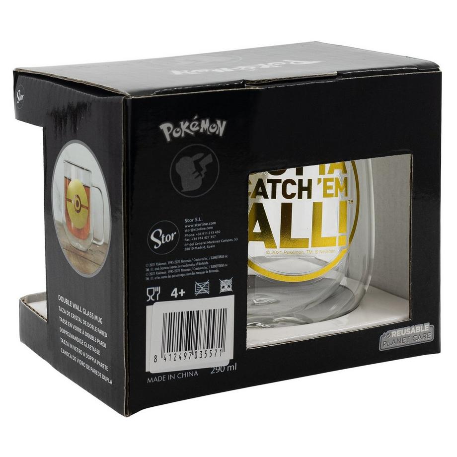 Stor Pokémon: Pokéball - Glass Mug [290 ml]  