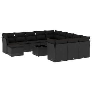 VidaXL set divano da giardino Polirattan  