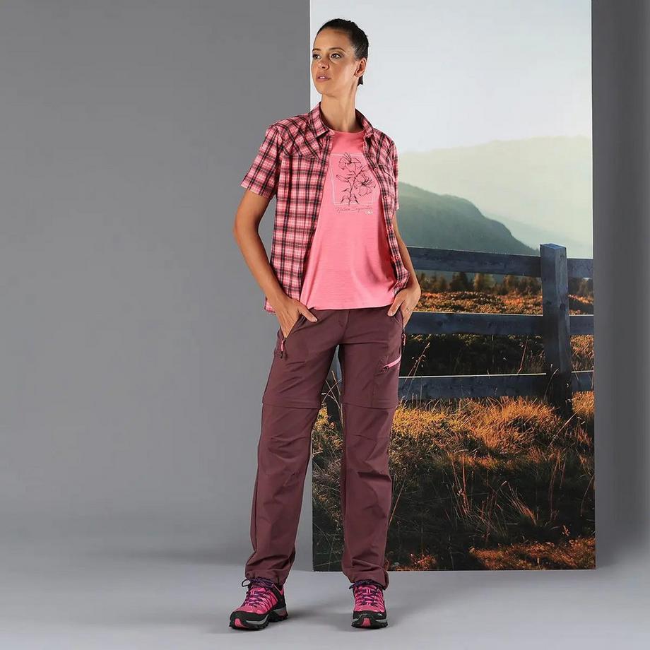 CMP Camicia Donna Maniche Corte A Quadri  