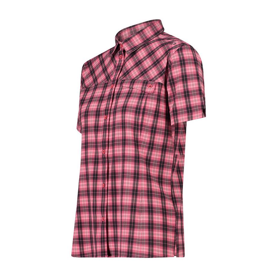 CMP Camicia Donna Maniche Corte A Quadri  