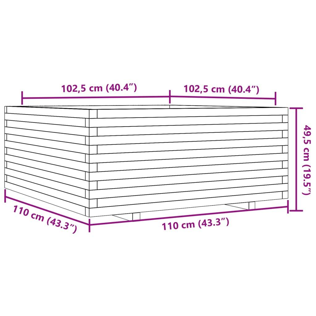 VidaXL Jardinière bois de pin  