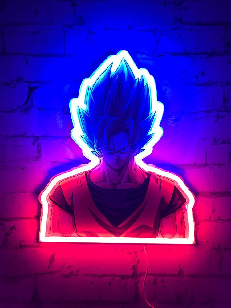 BigBen Connected Lampada a neon da muro Goku Super Saiyan 30 cm  