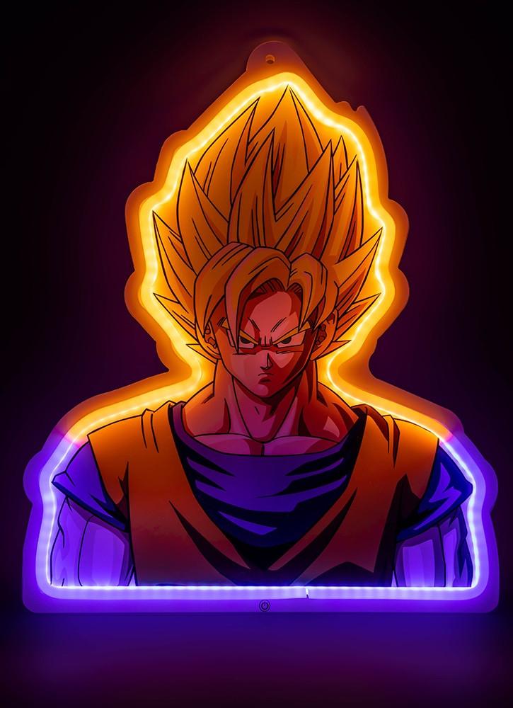 BigBen Connected Lampada a neon da muro Goku Super Saiyan 30 cm  