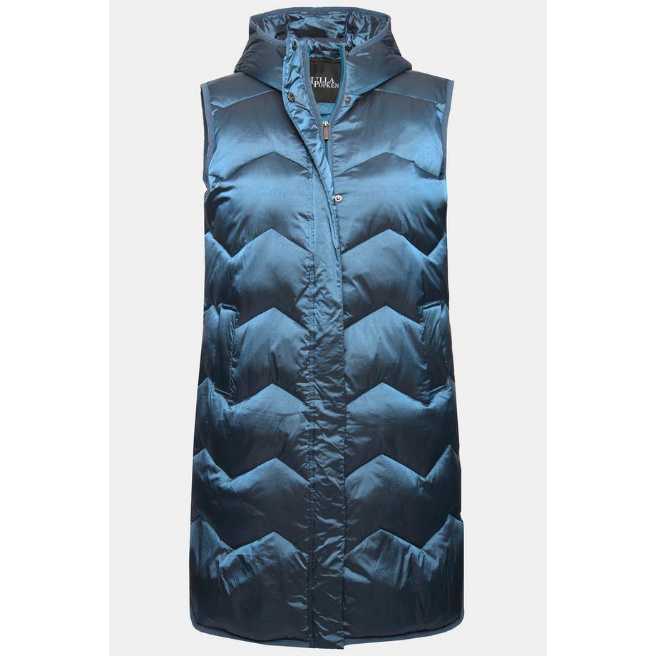 Ulla Popken HYPRAR Gilet Matelassé Fonctionnel Capuche Col Montant Recyclé  
