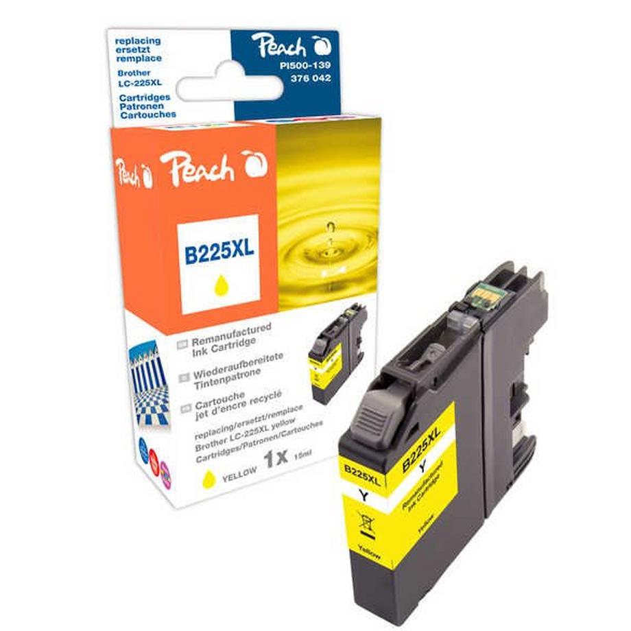 Peach  Tinte Brother LC-225XL 15 ml, yellow 
