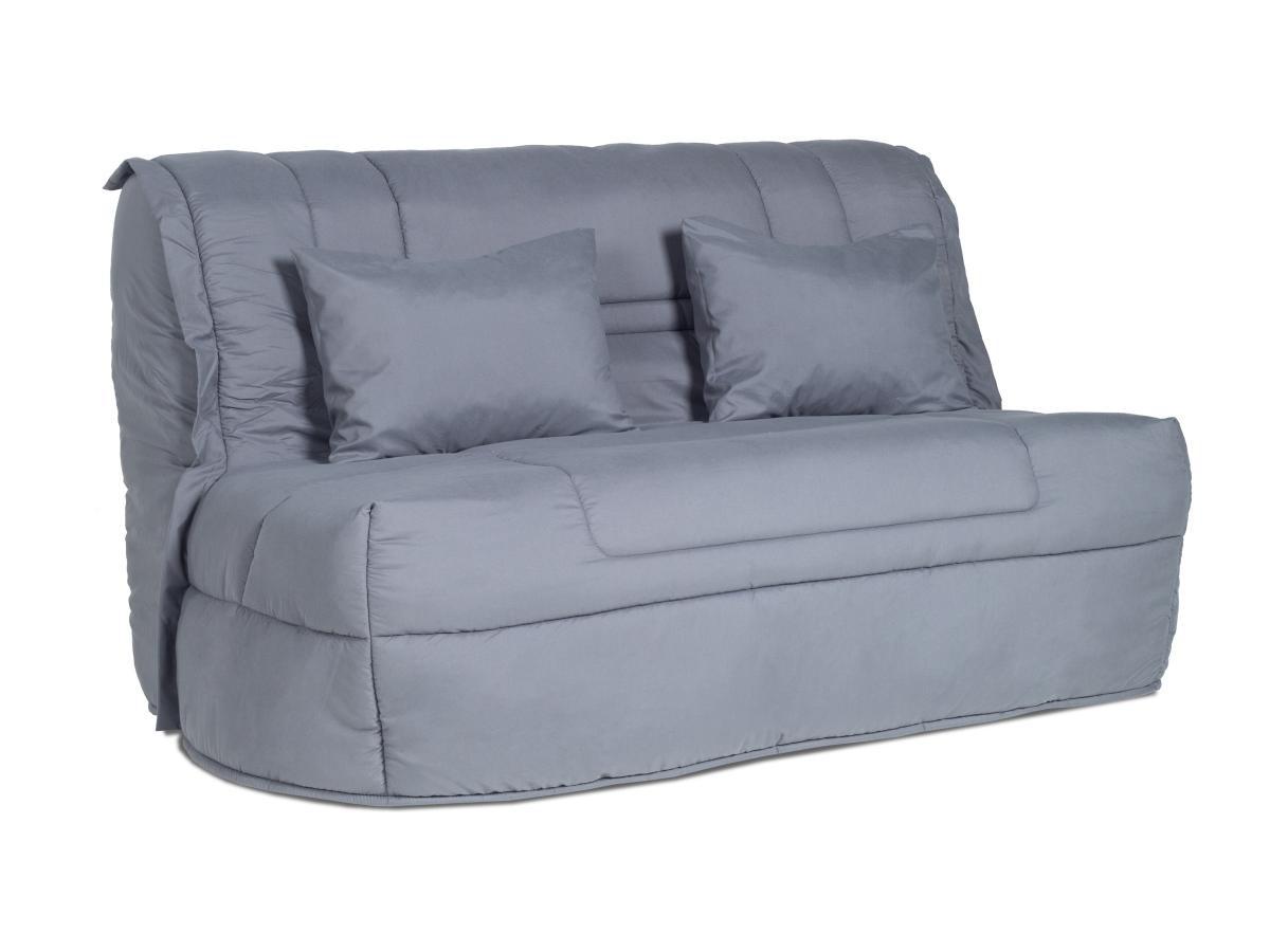 BULTEX Klappsofa mit Matratze BULTEX - Mikrofaser - Hellgrau - ELDORADO III  