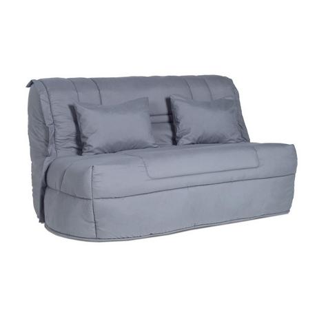 BULTEX Klappsofa mit Matratze BULTEX - Mikrofaser - Hellgrau - ELDORADO III  