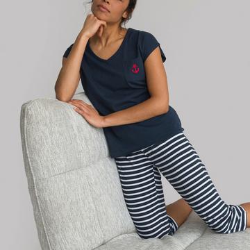 Pyjama pantacourt jersey en coton