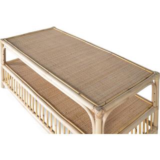 mutoni Couchtisch Rattan natur 110  