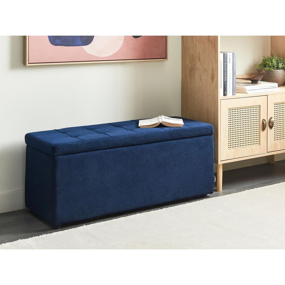 Beliani Pouf de rangement en Tissu  OREM  