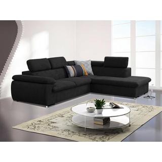 Vente-unique Ecksofa mit Schlaffunktion Bettkasten FABIEN Ecke Rechts  