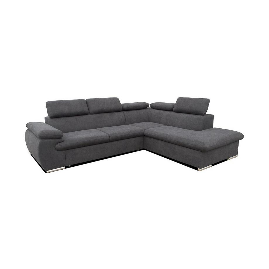 Vente-unique Ecksofa mit Schlaffunktion Bettkasten FABIEN Ecke Rechts  