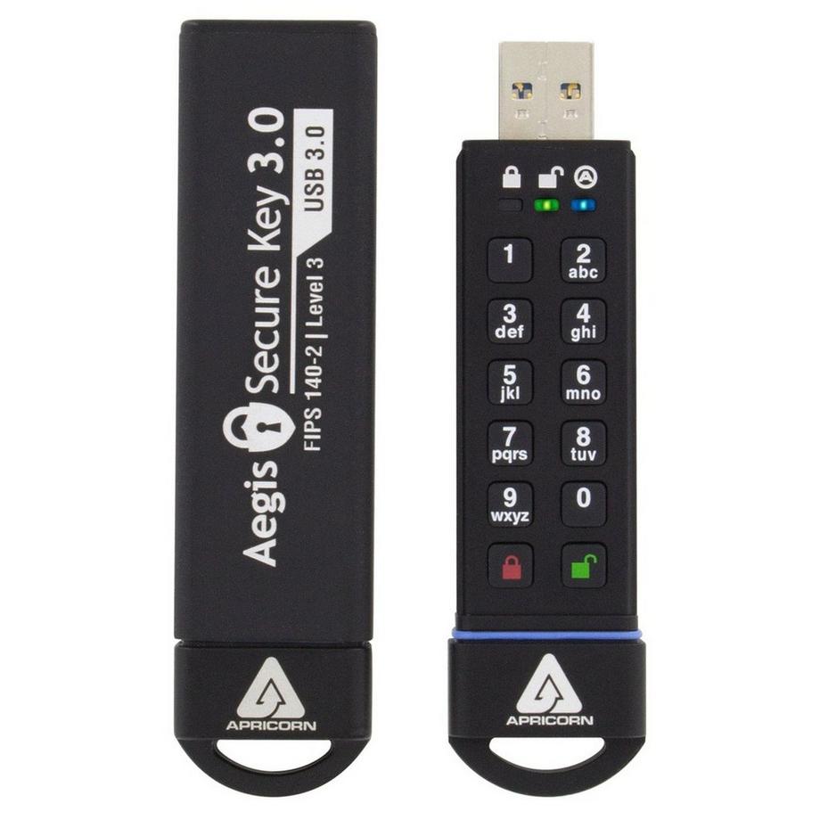 Apricorn  Apricorn ASK3 lecteur USB flash 16 Go USB Type-A 3.2 Gen 2 (3.1 Gen 2) Noir 