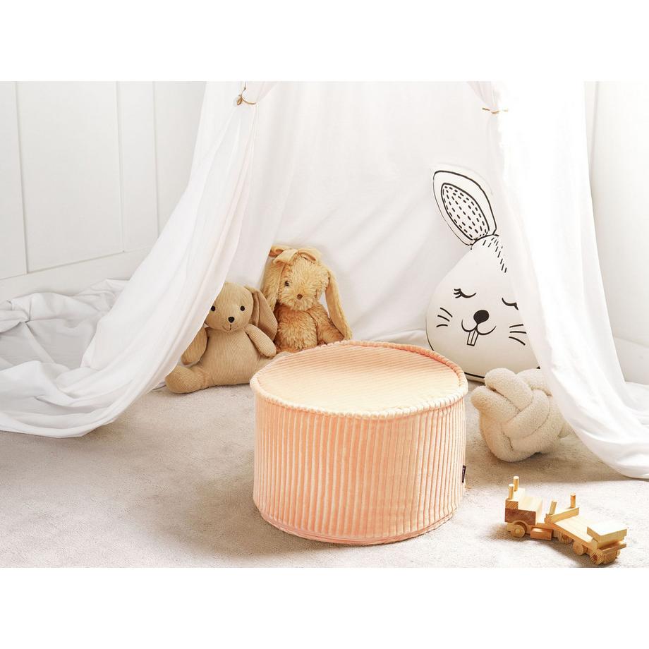 Beliani Pouf en Velours Boho ZIKRIA  