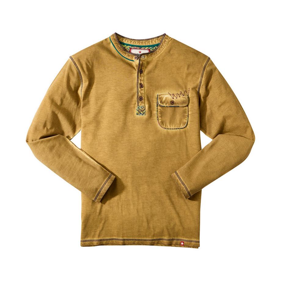 Joe Browns Henley a maniche lunghe con tasca sul petto  