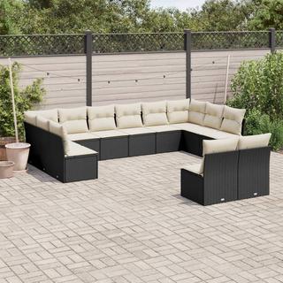 VidaXL set divano da giardino Polirattan  