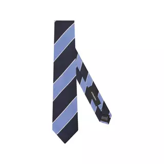 Seidensticker Krawatte Schmal (5cm) Fit Streifen  Dunkelblau