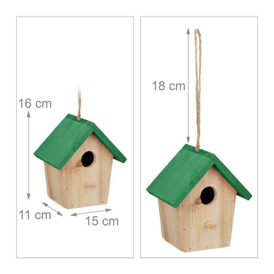 B2X  Tetto verde per casetta per uccelli Deco 