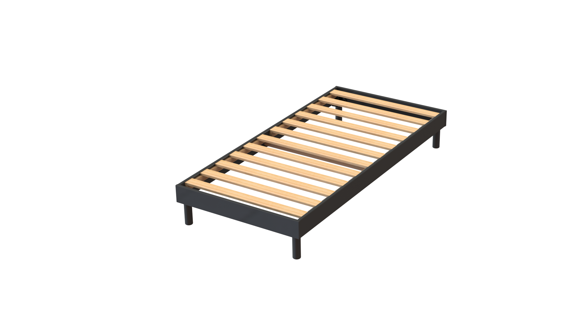 AB Matelas Lattenrost-Bausatz Easy Kit 90x190cm Anthrazit  