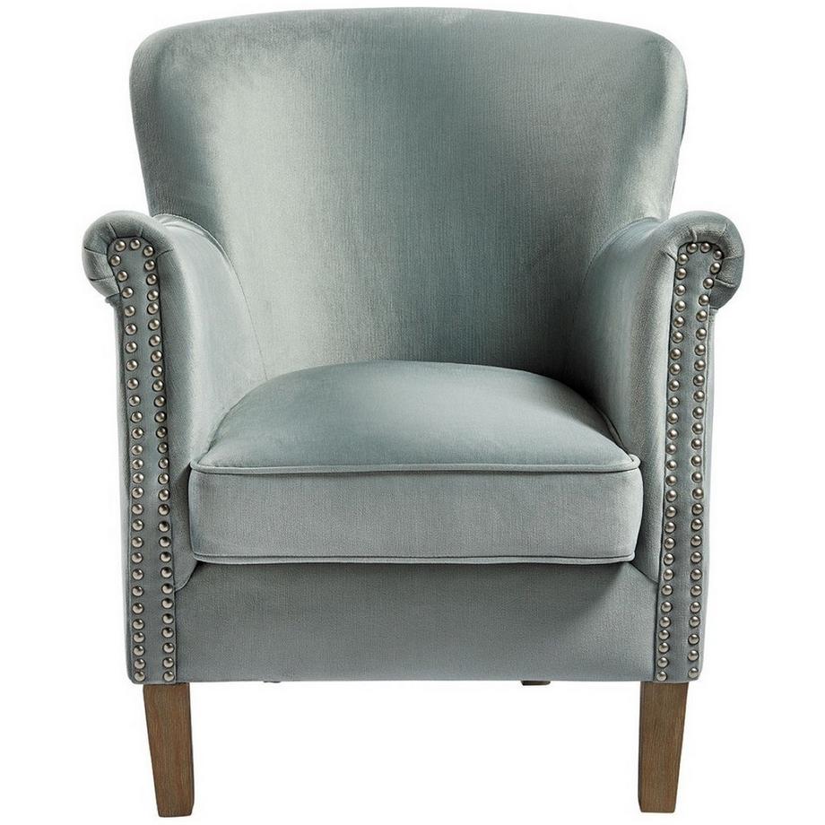 Fauteuil Claude velours beige