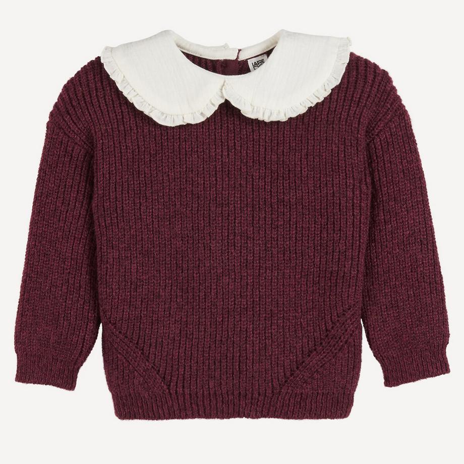 La Redoute Collections  Pullover aus Feinstrick mit Bubikragen 