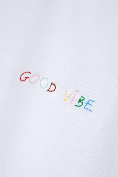 Image of Good Vibe/gots-l Unisex Weiss L